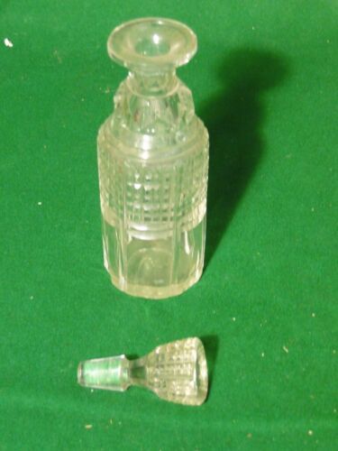 香水ボトル 瓶 カットクリスタル 1880年 ファンシーシェイプアンティーク_画像5