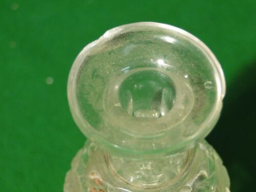 ミディアム アンティーク 香水 ボトル 瓶 カット クリスタル フランス 1880 ファンシー シェイプ_画像6