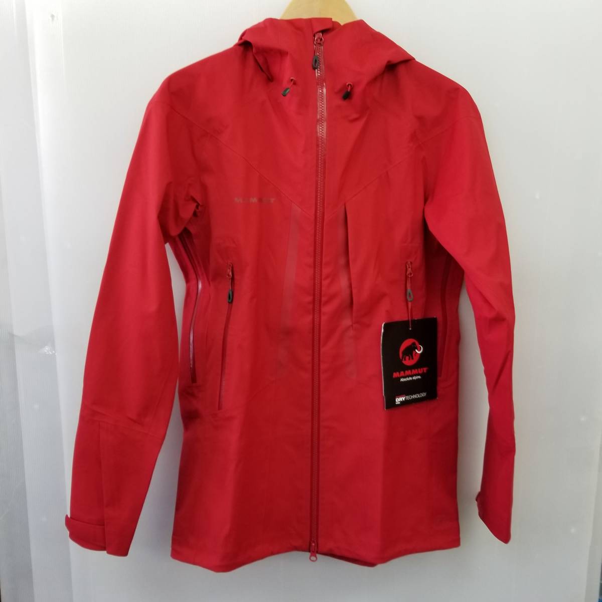 【s3411F】新品 タグ付き マムート mammut Masao HS Hooded Jacket 赤 レッド RED 1010-26480 欧米サイズS アジアサイズM