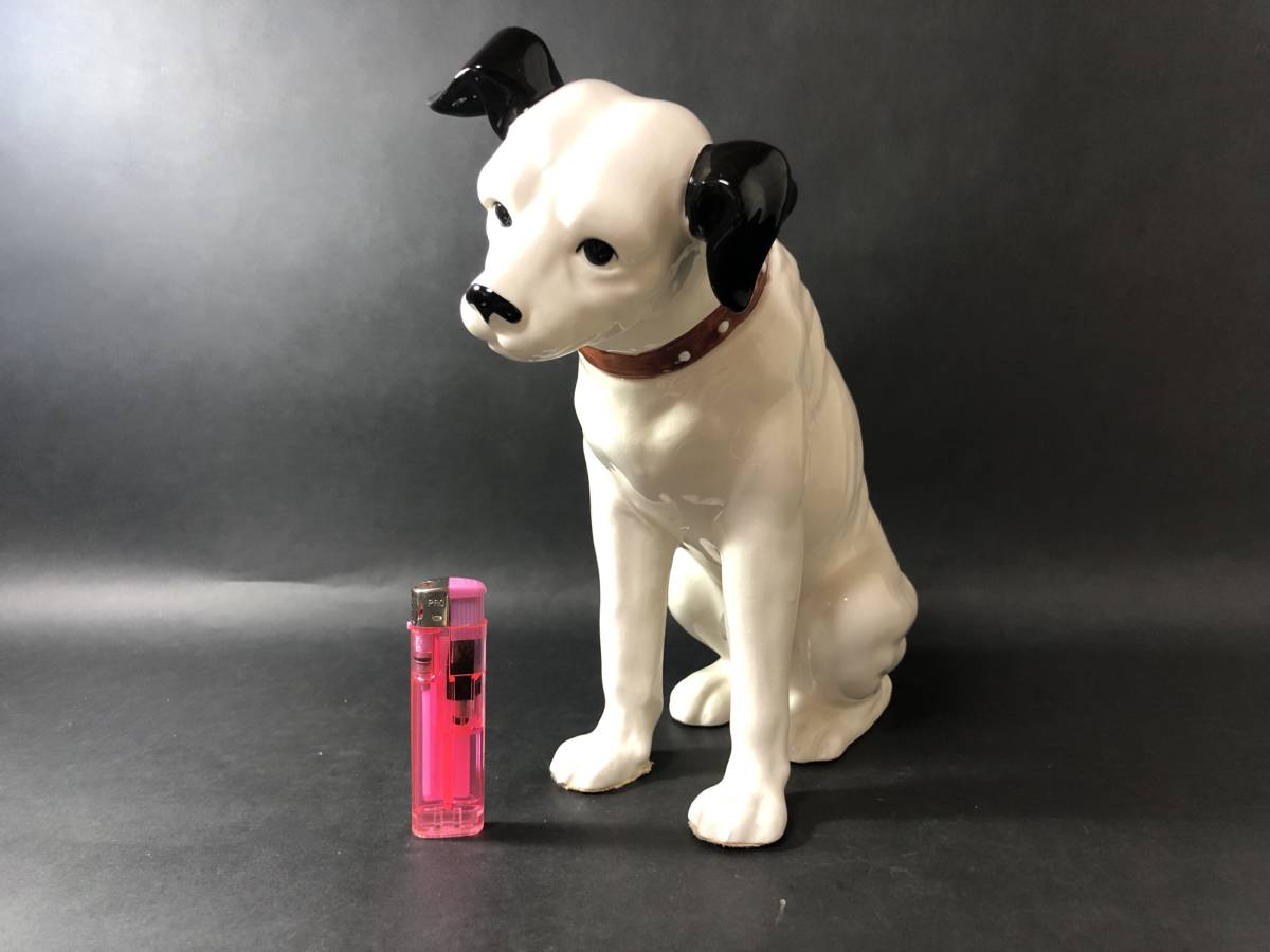 ヤフオク! 昭和レトロ ビクター犬 ニッパー 大い方 陶磁器 置物 飾... ビクター犬 大 置物