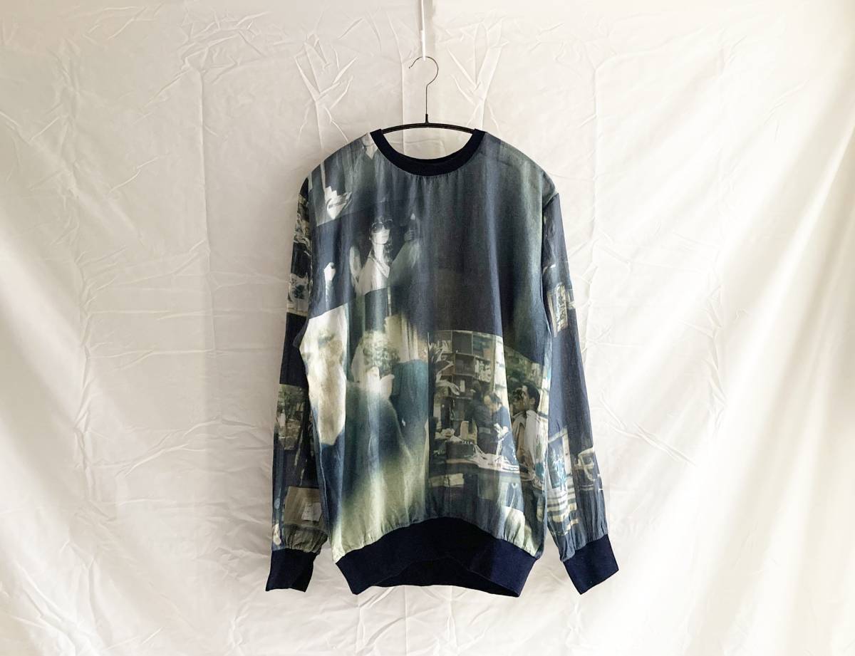 超爆安 BLESS ブレスフラッシュバック転写プリント長袖クルーネック