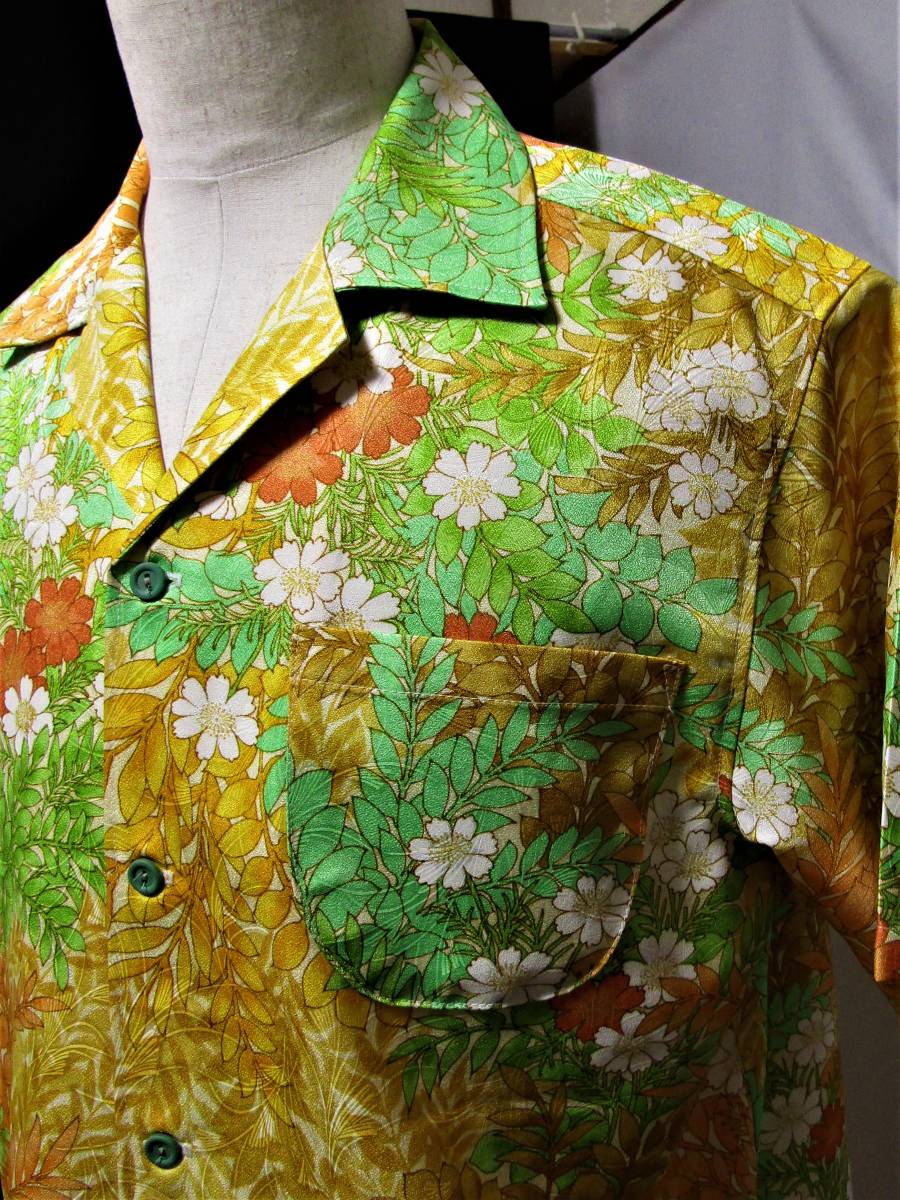 kimono：リメイク：　南国気分、満喫　　：ゴージャスなアロハシャツ！_画像3