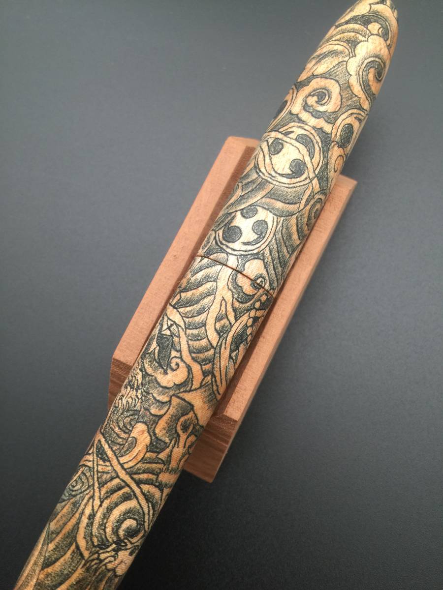 パイロット万年筆 カスタム743用彫刻軸 【雷神】 | www.bauen.com.ar