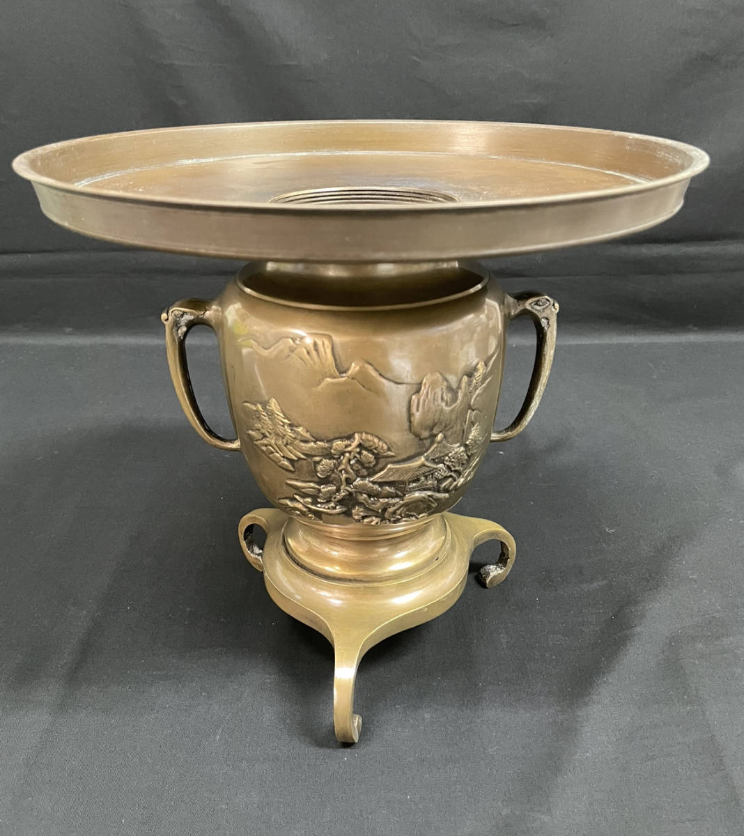 コンビニ受取対応商品】 花瓶 花器 金属製 青銅 置物 アンティーク