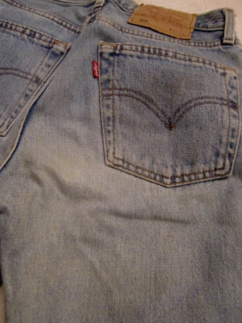 送料無料 フランス製 90’s Levi's 501 W69cmL82cm 26×32 リーバイス VINTAGE ジーンズ ジーパンリメイク 加工 フレンチ ワーク 90年代_画像8