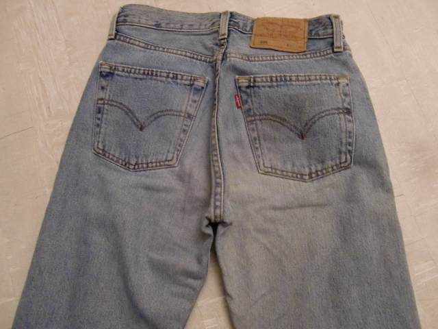 送料無料 フランス製 90’s Levi's 501 W69cmL82cm 26×32 リーバイス VINTAGE ジーンズ ジーパンリメイク 加工 フレンチ ワーク 90年代_画像9