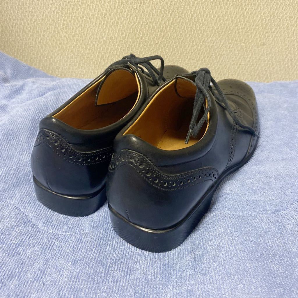j.m.weston 607 6.5 ウイングチップ レザースニーカー リシュリュー