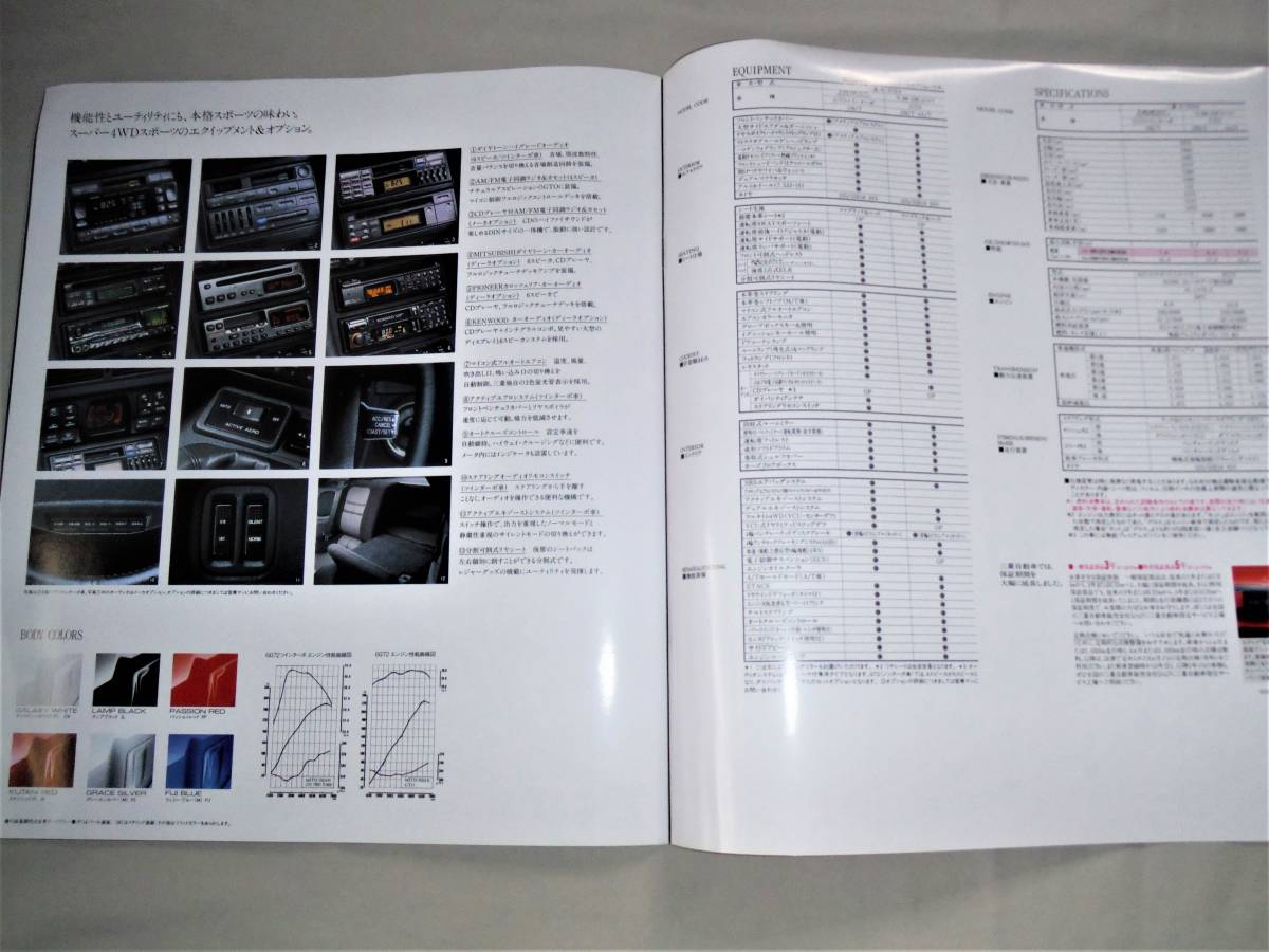 絶版 車 カタログ　MITSUBISI GTO 三菱自動車 MMC 　送料込　写真満載！　 全20ページ パンフレット_画像7