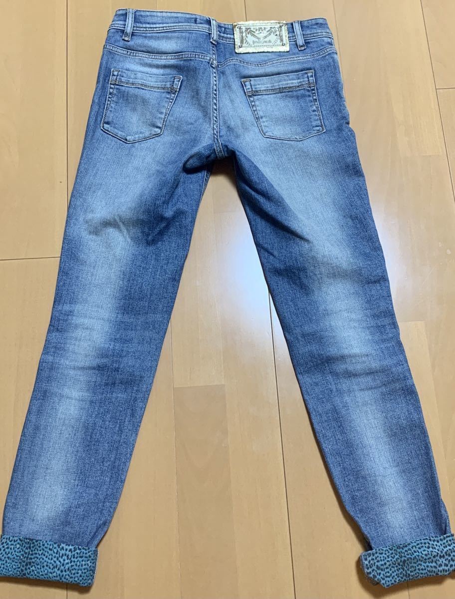  прекрасный товар Just kavali женский Denim брюки джинсы 26 дюймовый S~M JUST CAVALLI Roo любитель производства примерно 5 десять тысяч иен JCro ремень kavali