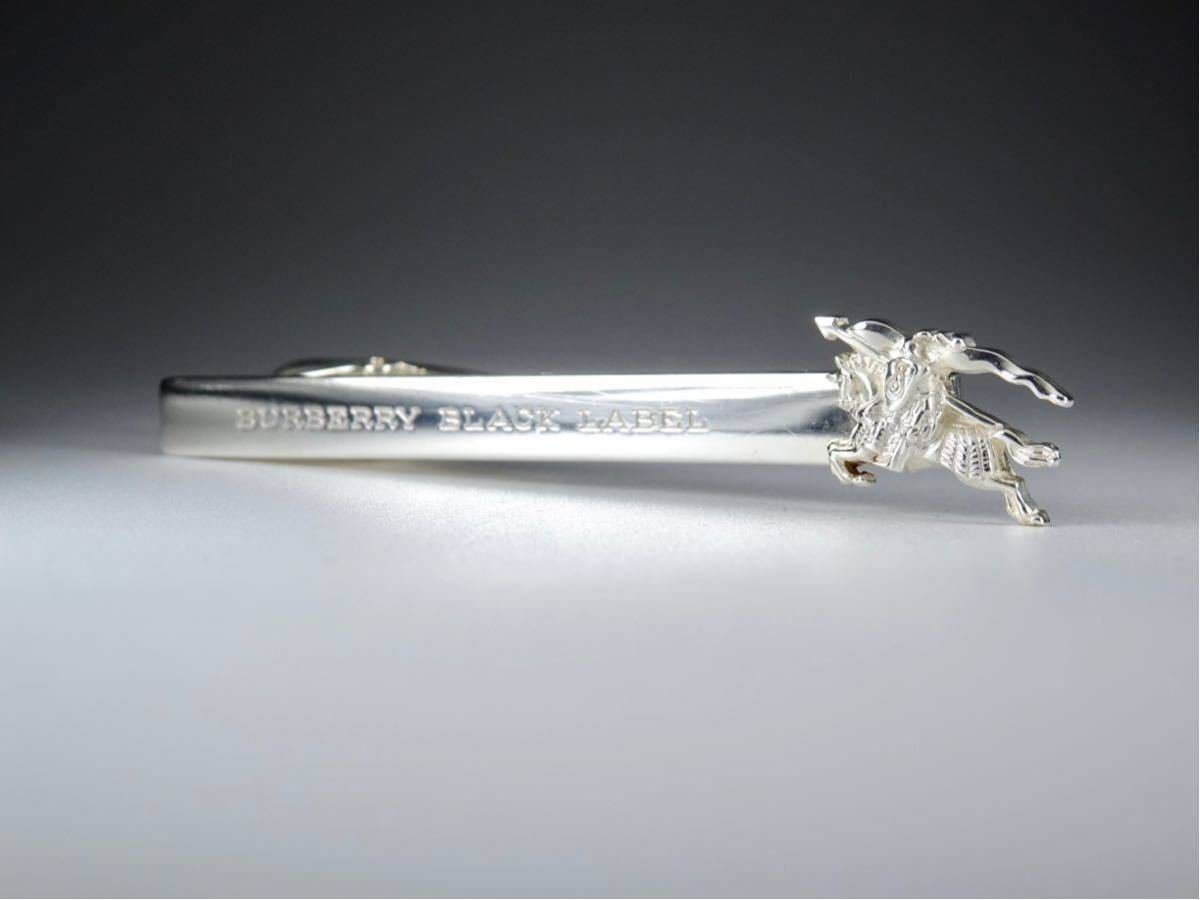 新品 未使用 BURBERRY バーバリー カフス タイピン ホース 馬 ロゴ バーバリー SILVER925 ホースナイト シルバー ネクタイピン