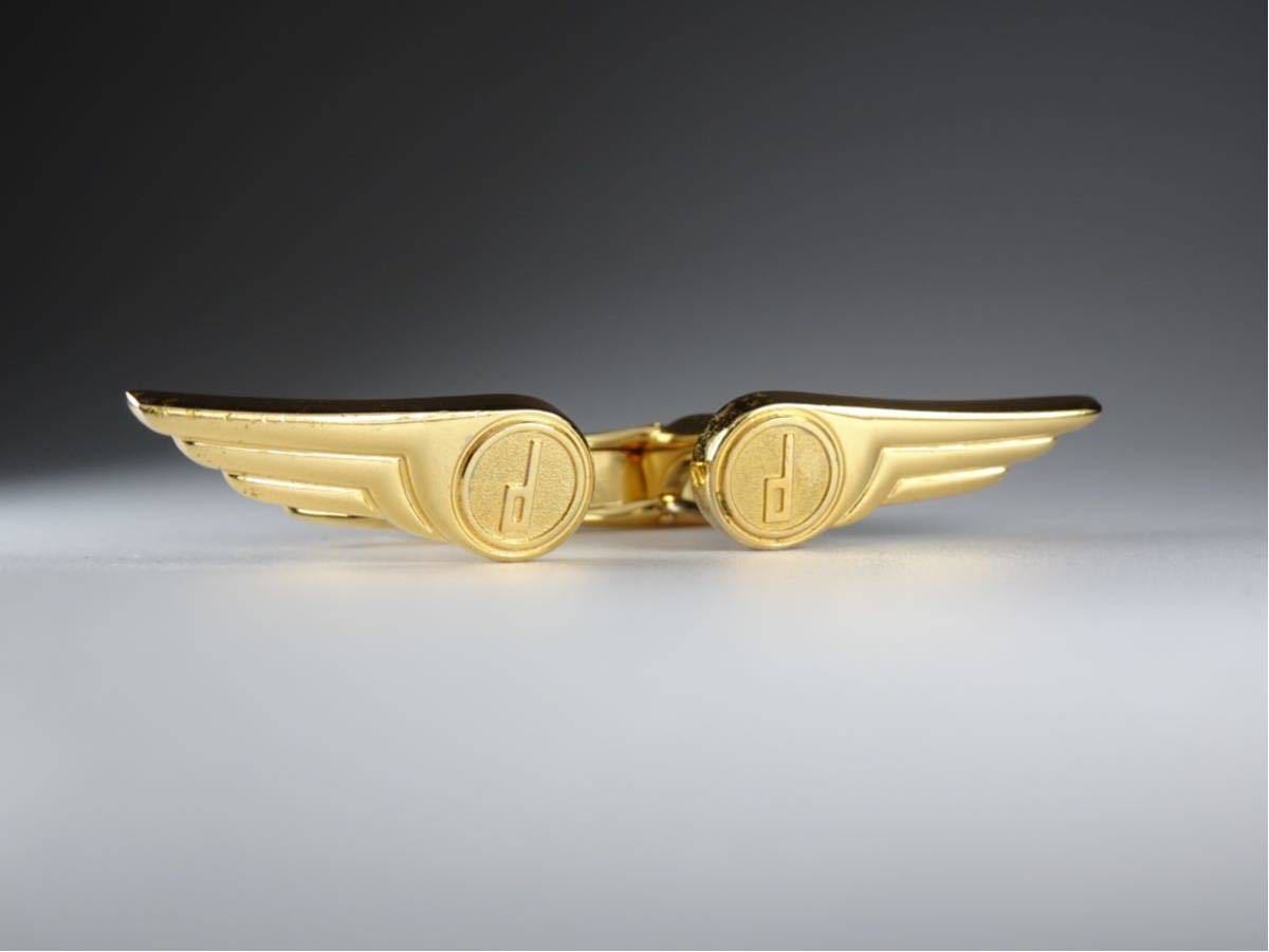 ダンヒル モートリティーズ 翼モデル ゴールド カフス カフリンクス