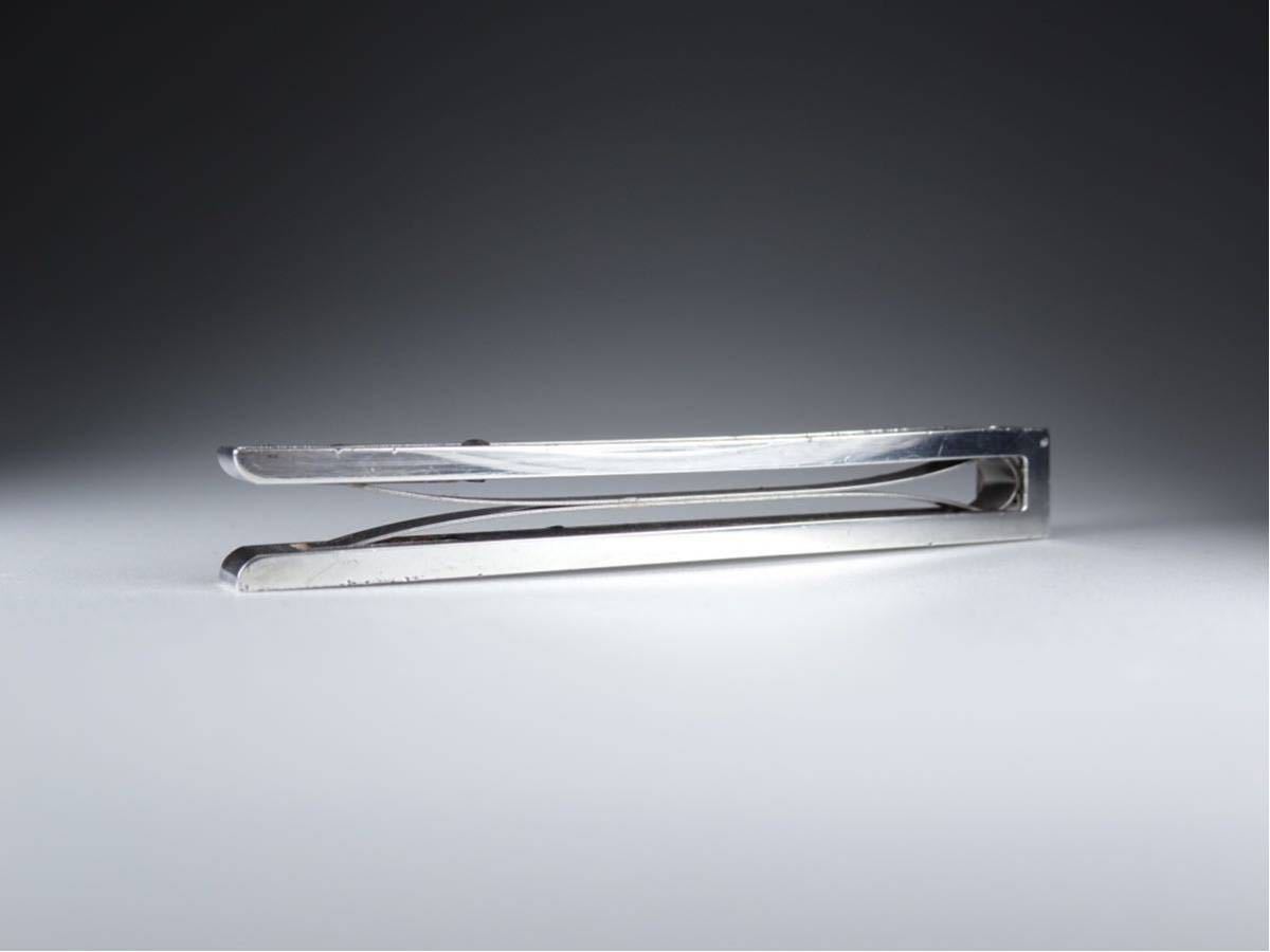 エルメス レザー Ag925 リバーシブル シルバー ネクタイピン