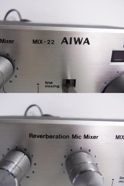 ■AIWA アイワ マイクミキサー MIX-22 ■_画像7