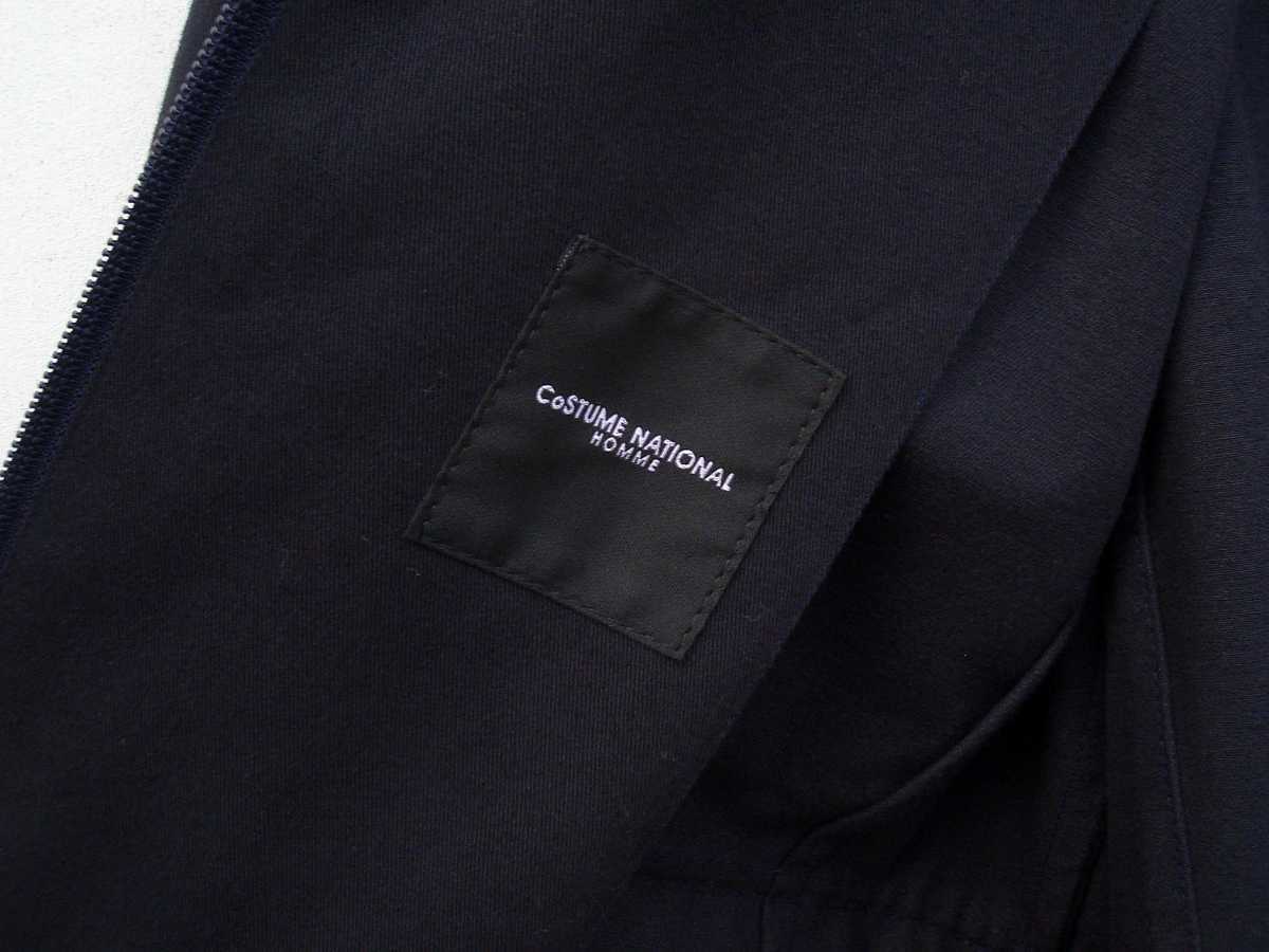 コスチュームナショナル　CoSTUME NATIONAL 　コート　メンズ　綿100％　紺色　ネイビー　イタリア製　美品
