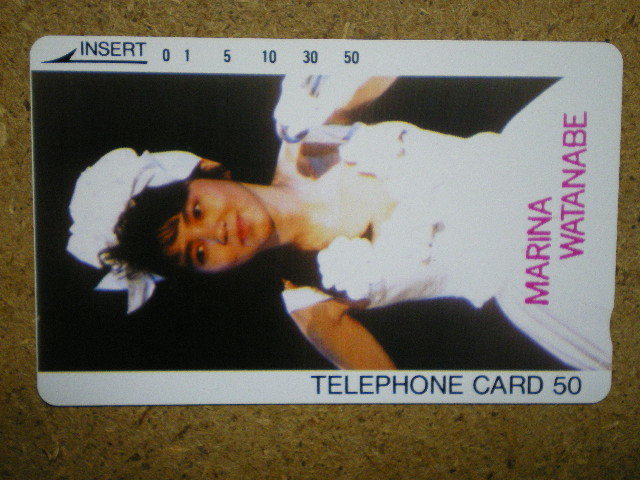 watan* Watanabe Marina unused 50 frequency TCP telephone card b