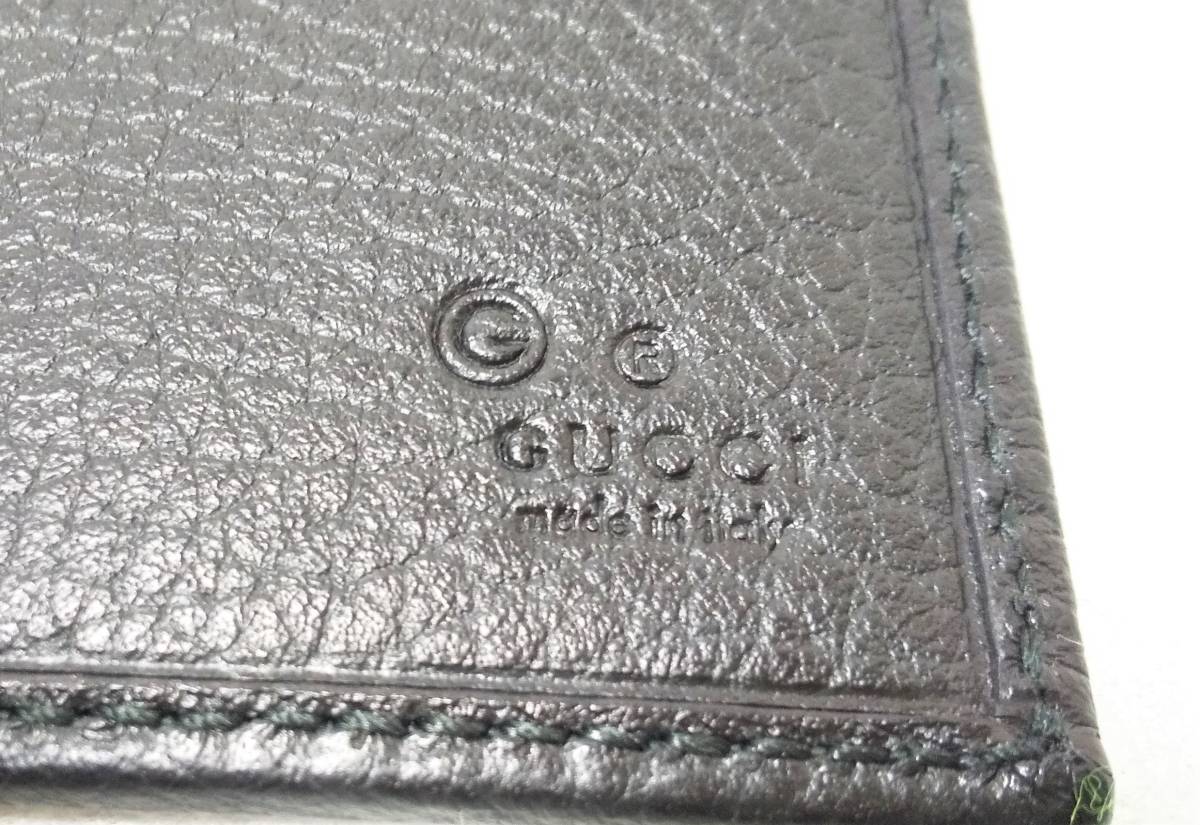 GUCCI　260987　レザー二つ折り財布　美品！_画像6