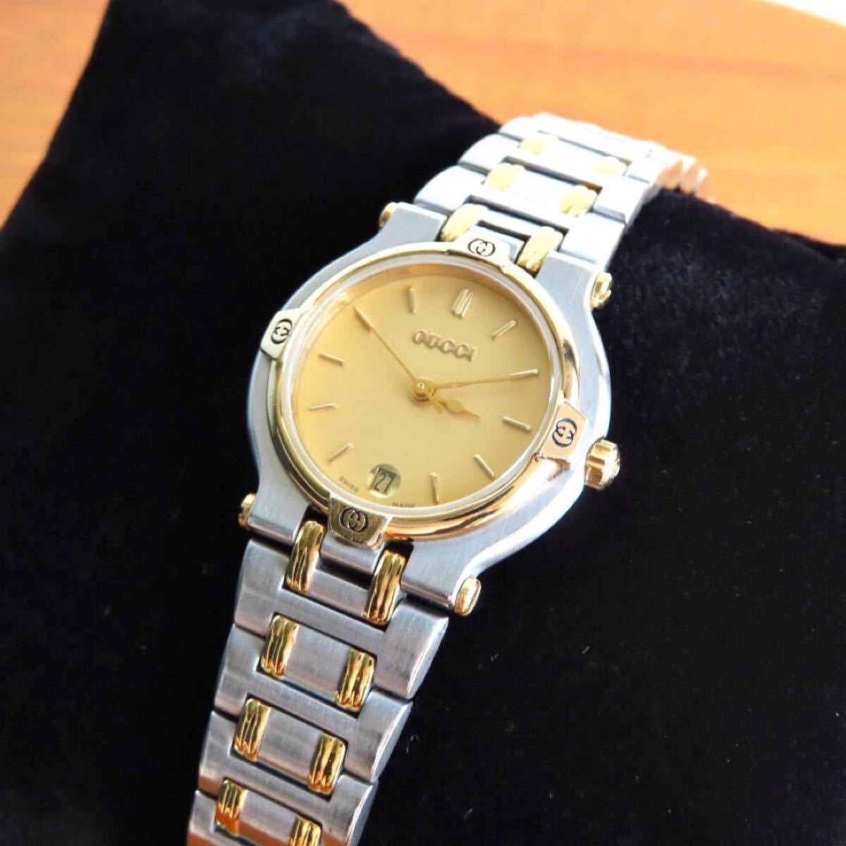 美品 9000L GUCCI グッチ 時計 ゴールドカラー レディース(¥22,900