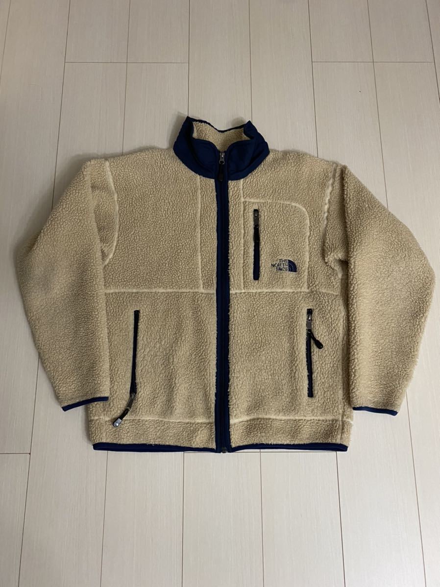 THE NORTH FACE 90s フリースジャケット ボアフリース レトロカーディガン ノースフェイス NA-1202 パイルフリース_画像1