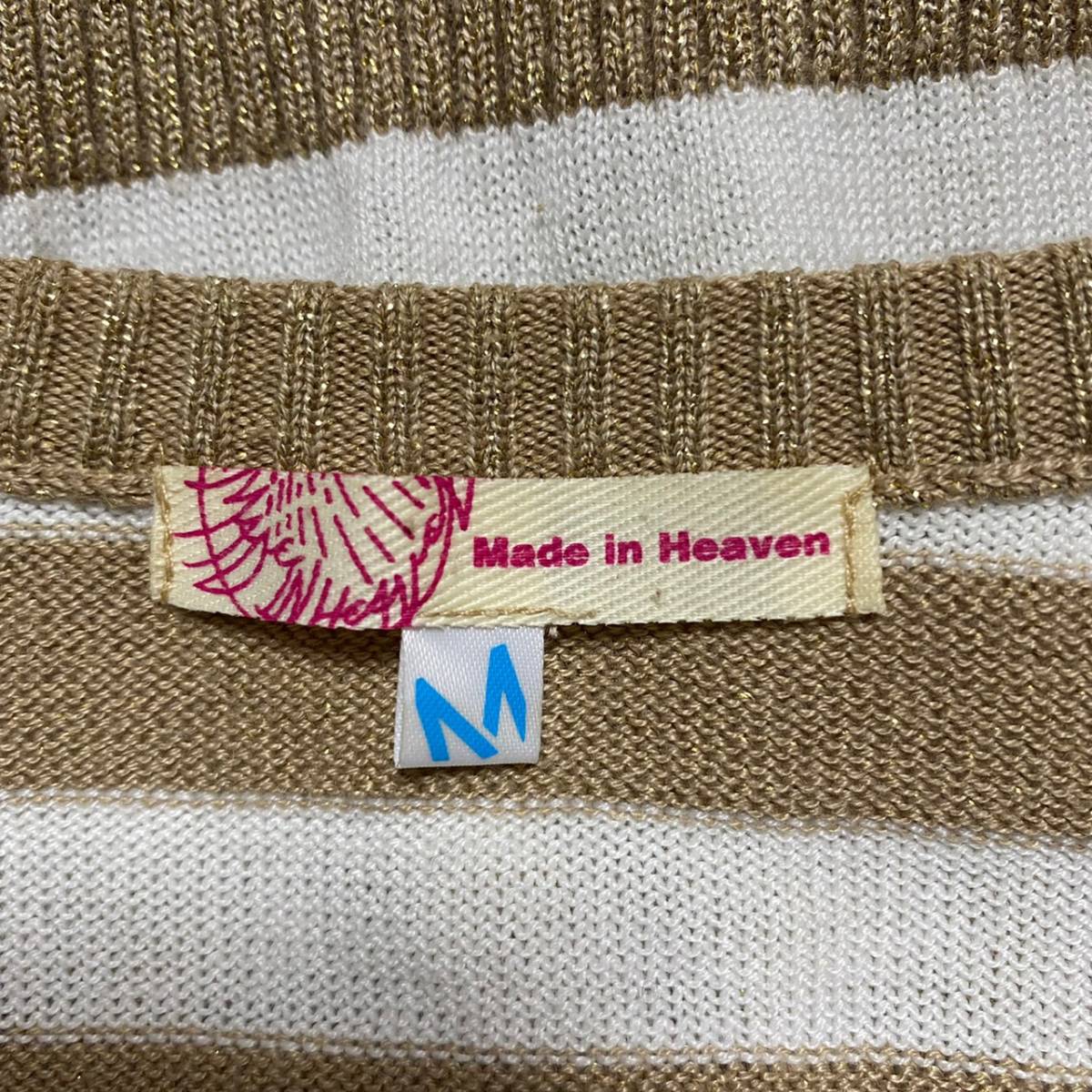 made in HEAVEN★メイドインヘブン★レディース 長袖 ラメ入り ニット セーター★サイズM　1021-4_画像6