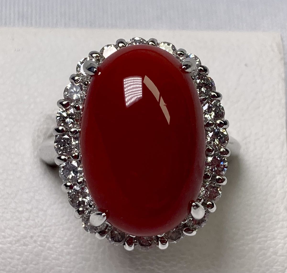◇新品◇綺麗◇大粒◇ 天然血赤珊瑚 10.7ct サンゴ コーラル