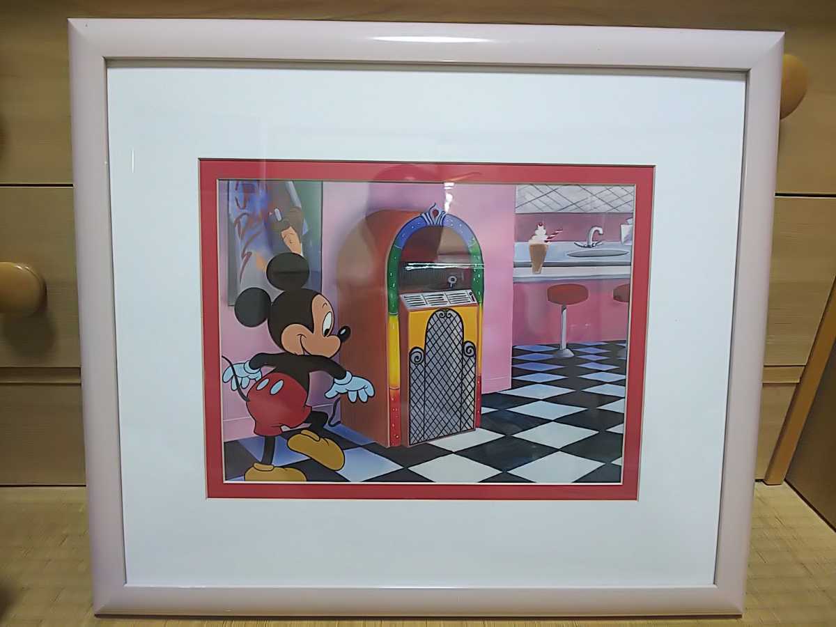 ディズニー セル画 ミッキーマウス ハンドペイント テレビ