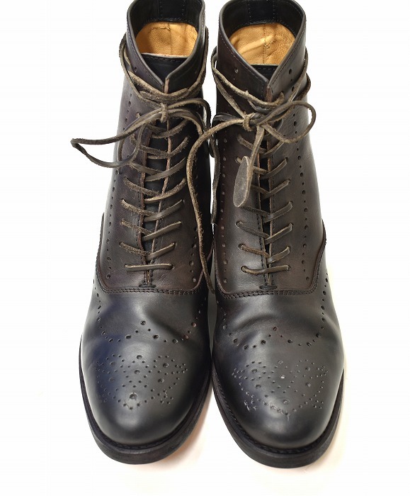 SAK （サク） Lace-up Medallion Boots Exclusive レースアップメダリオンブーツ 編み上げ 限定 レザー シューズ 靴 GUIDI グイディ_画像4