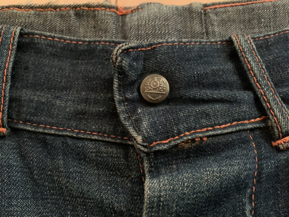 30s 40s ビンテージ デニム ワークパンツ ペインターパンツ ドーナツ