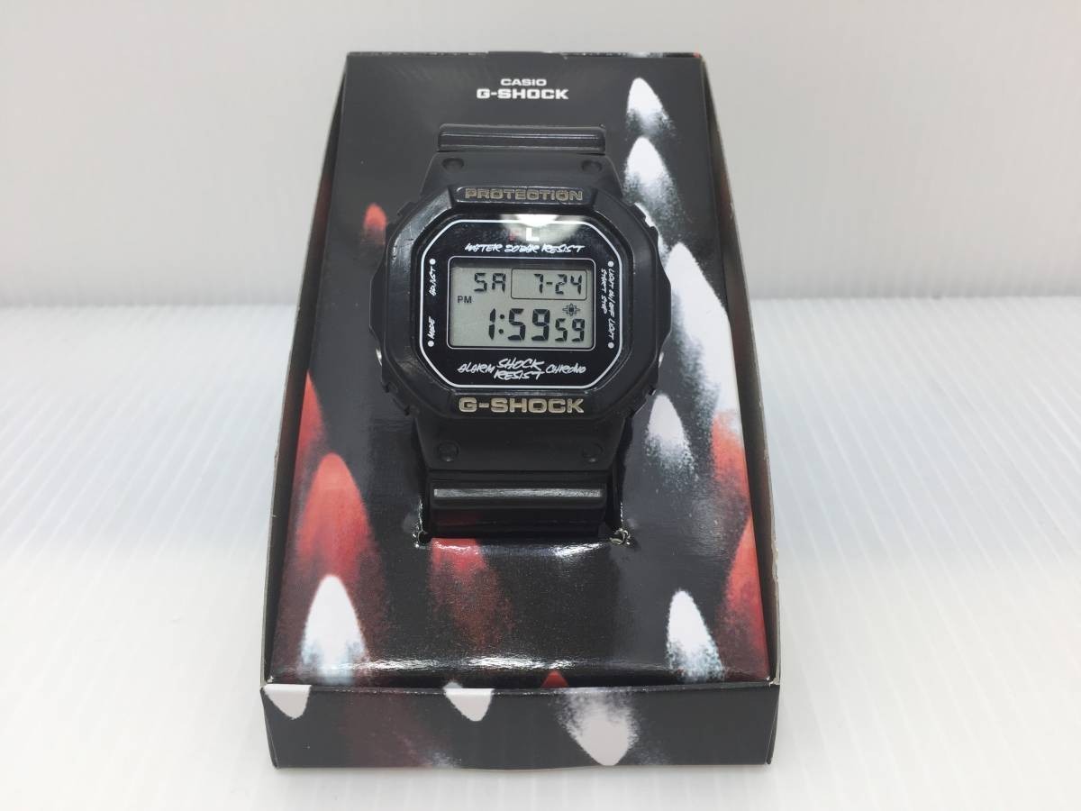 CASIO FUTURA LABORATORIES コラボ G-SHOCK DW-5600VT ブラック 腕時計 USED