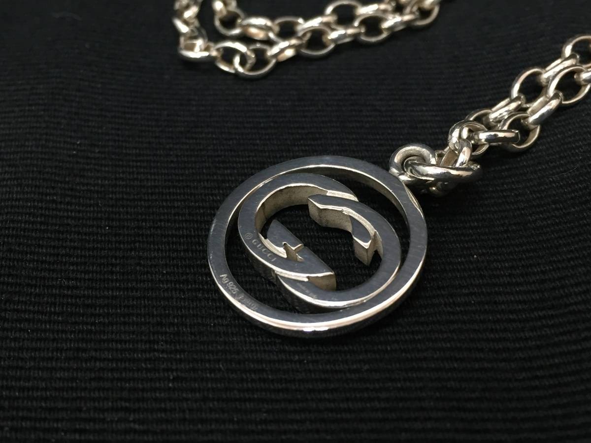 □ GUCCI グッチ ドッピアG ダブルG ペンダント ネックレス Ag925