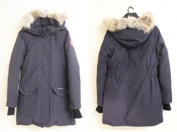  CANADA GOOSE カナダグース トリリウムパーカー 6660L ネイビー Sサイズ TRILLIUM PARKA ダウンジャケット コート レディース_画像2