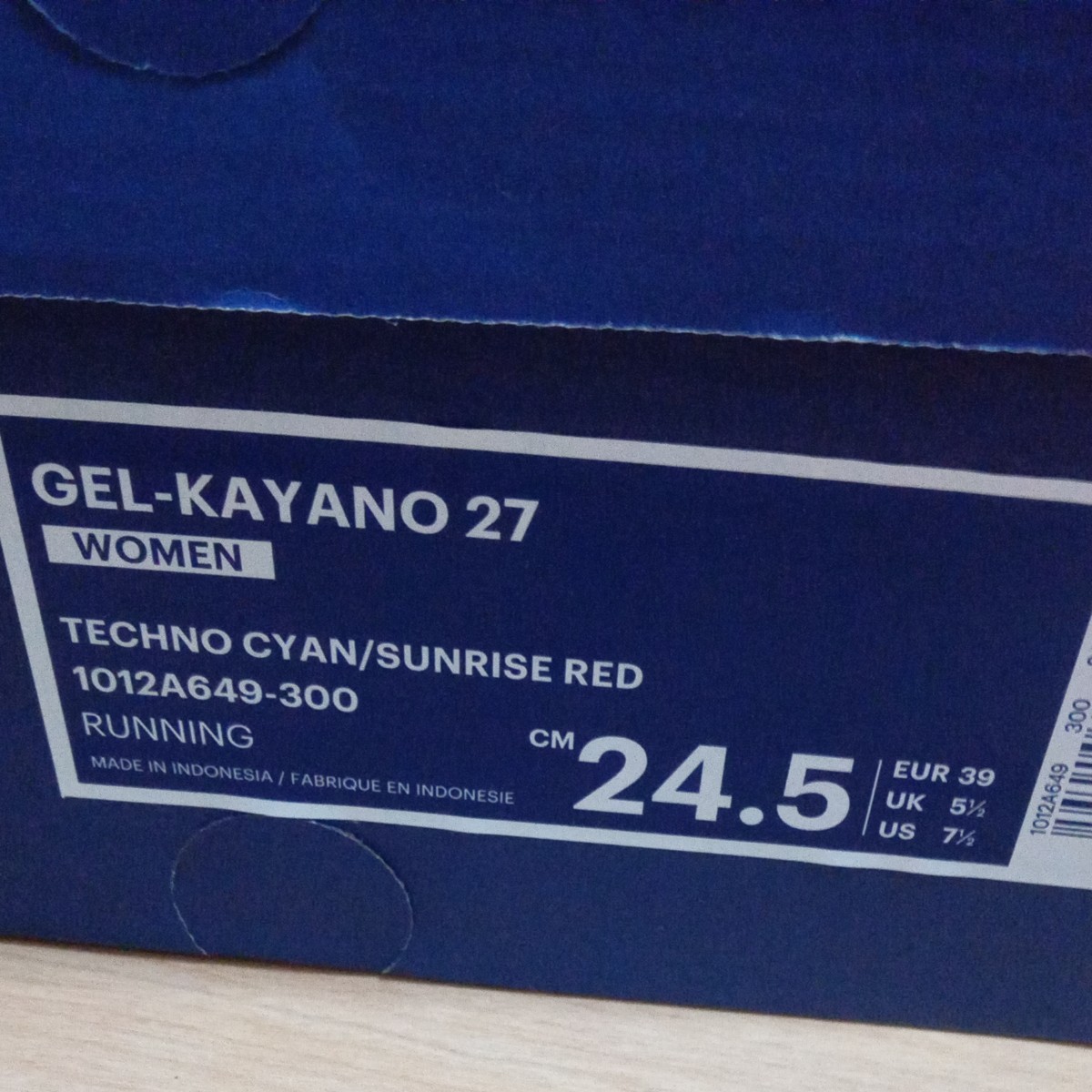 asics GEL-KAYANO 27 レディースランニングシューズ24.5cm