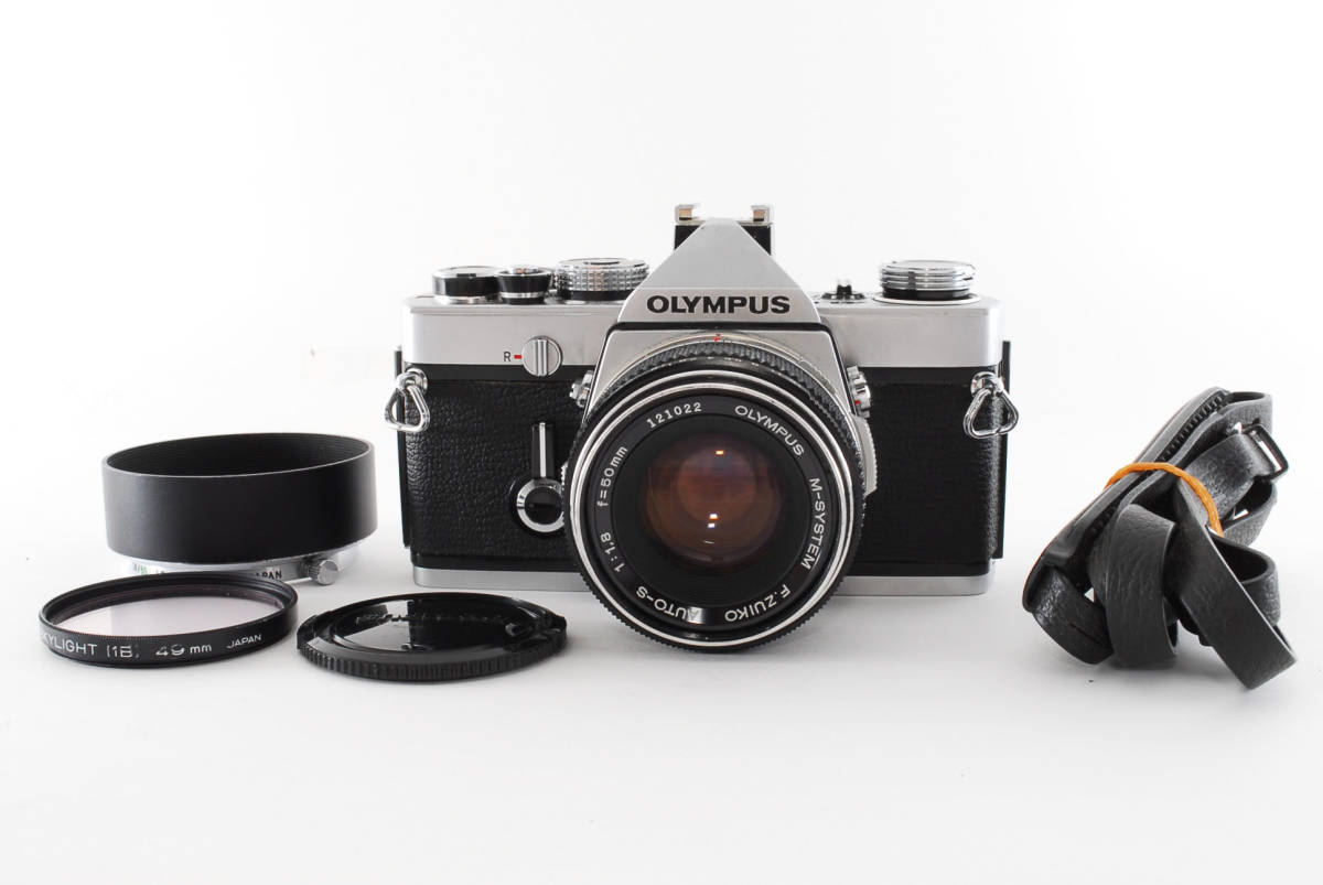 OLYMPUS M-1 オリンパス フィルムカメラ MF一眼レフ M-SYSTEM F.ZUIKO AUTO-S 50mm f1.8 単焦点レンズ_画像1