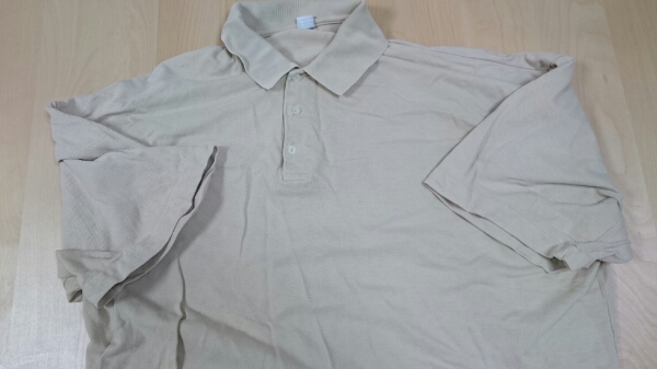 ポロシャツ 半袖 大きい XL ベージュ_画像1