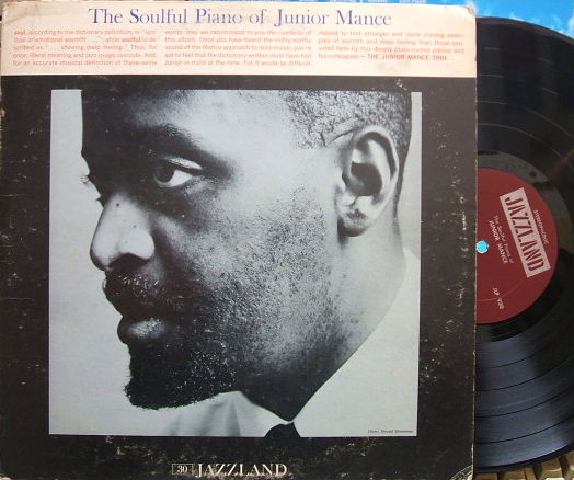 ３枚で送料無料【米Jazzland】Junior Mance/The Soulful Piano_画像1