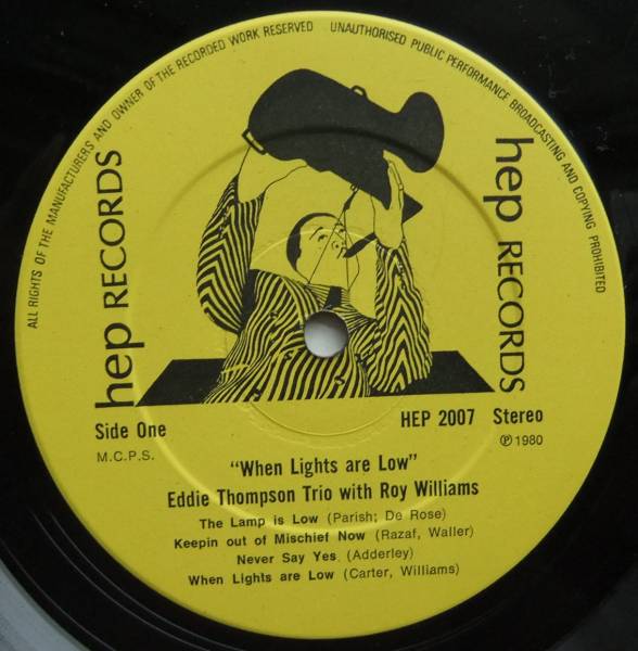 ◆ EDDIE THOMPSON Trio / When Lights Are Low ◆ Hep 2007 (U.K.) ◆ V_画像3