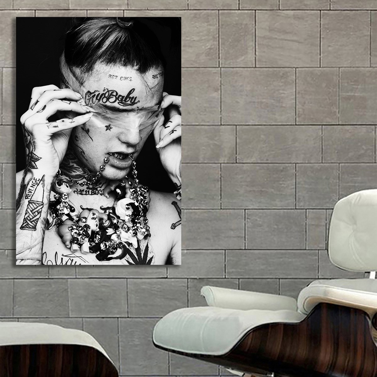 Lil Peep リル・ピープ 特大 ポスター 150x100 グッズ おしゃれ アート 写真 カフェ ラッパー ヒップホップ HIP HOP 洋楽 雑貨 大判 1