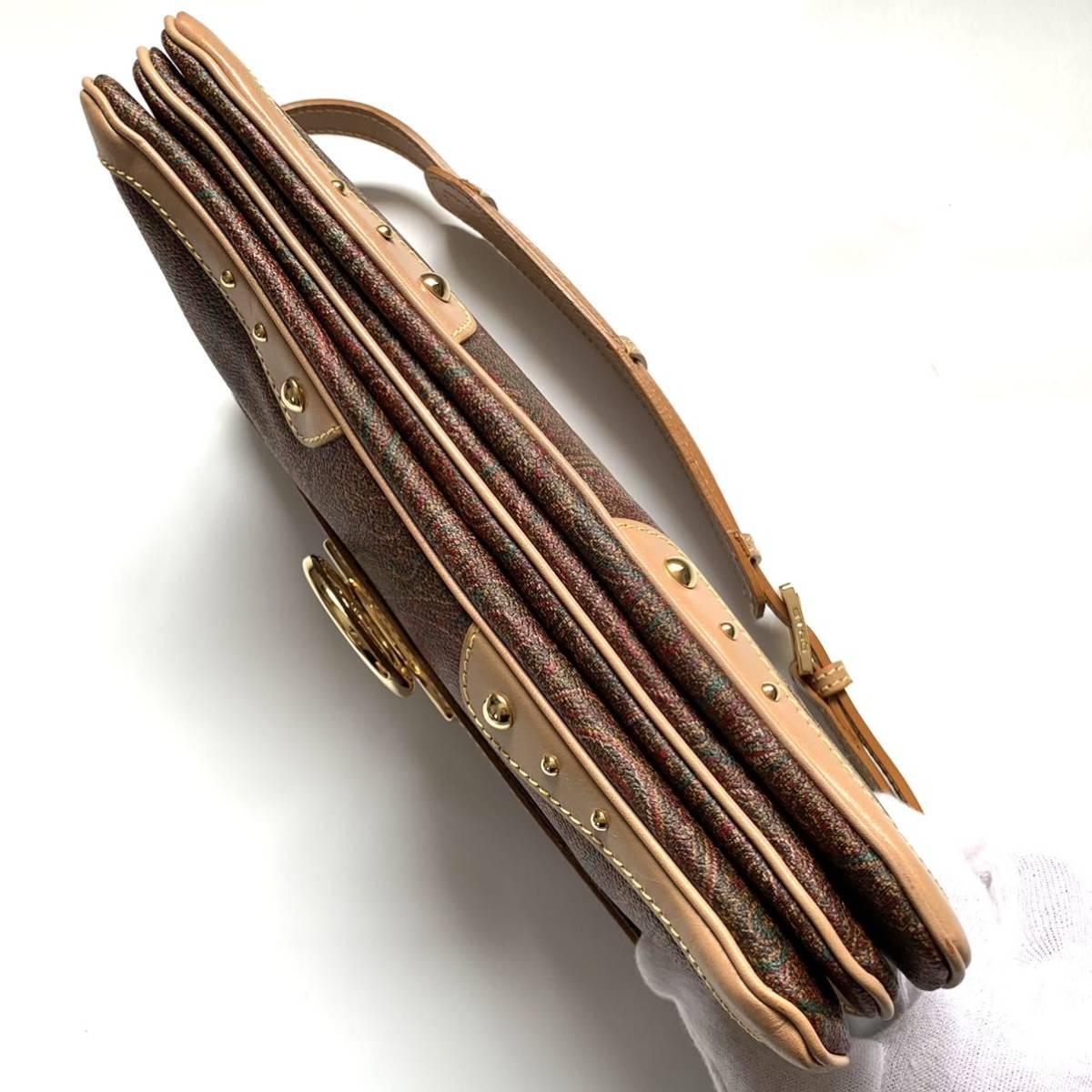 送料無料】ETRO エトロ レア品 ハンドバッグ トートバッグ ペイズリー