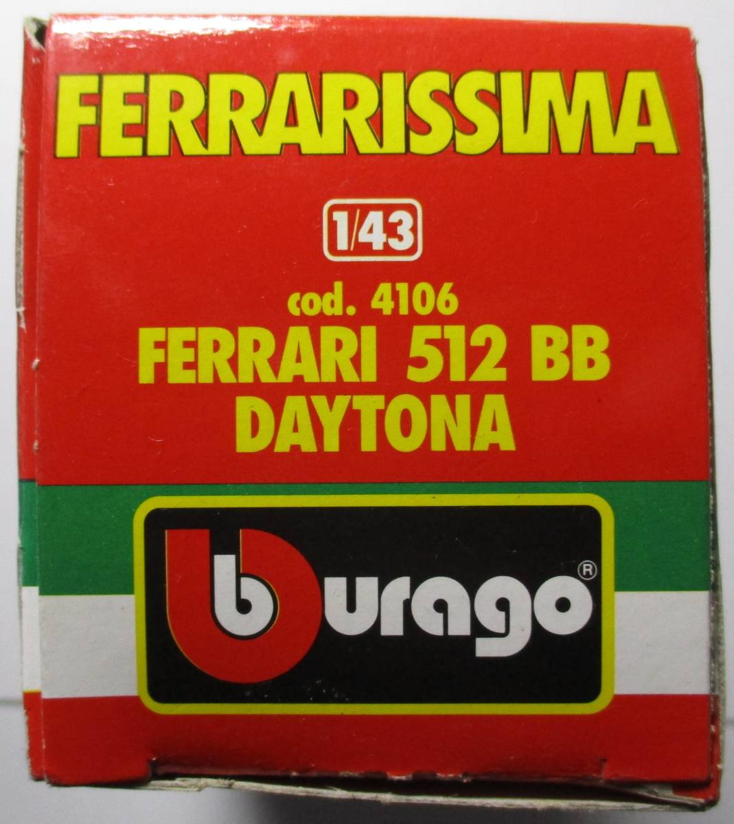 乃・Burago FERRARI 512　BB　DAYTONA。未開封。イタリア製。_画像4
