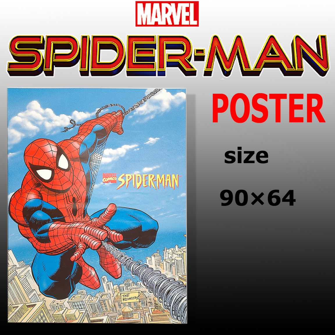 未使用◆MARVEL/マーベル◆SPIDER-MAN/スパイダーマン ポスター(900×640mm) _画像1