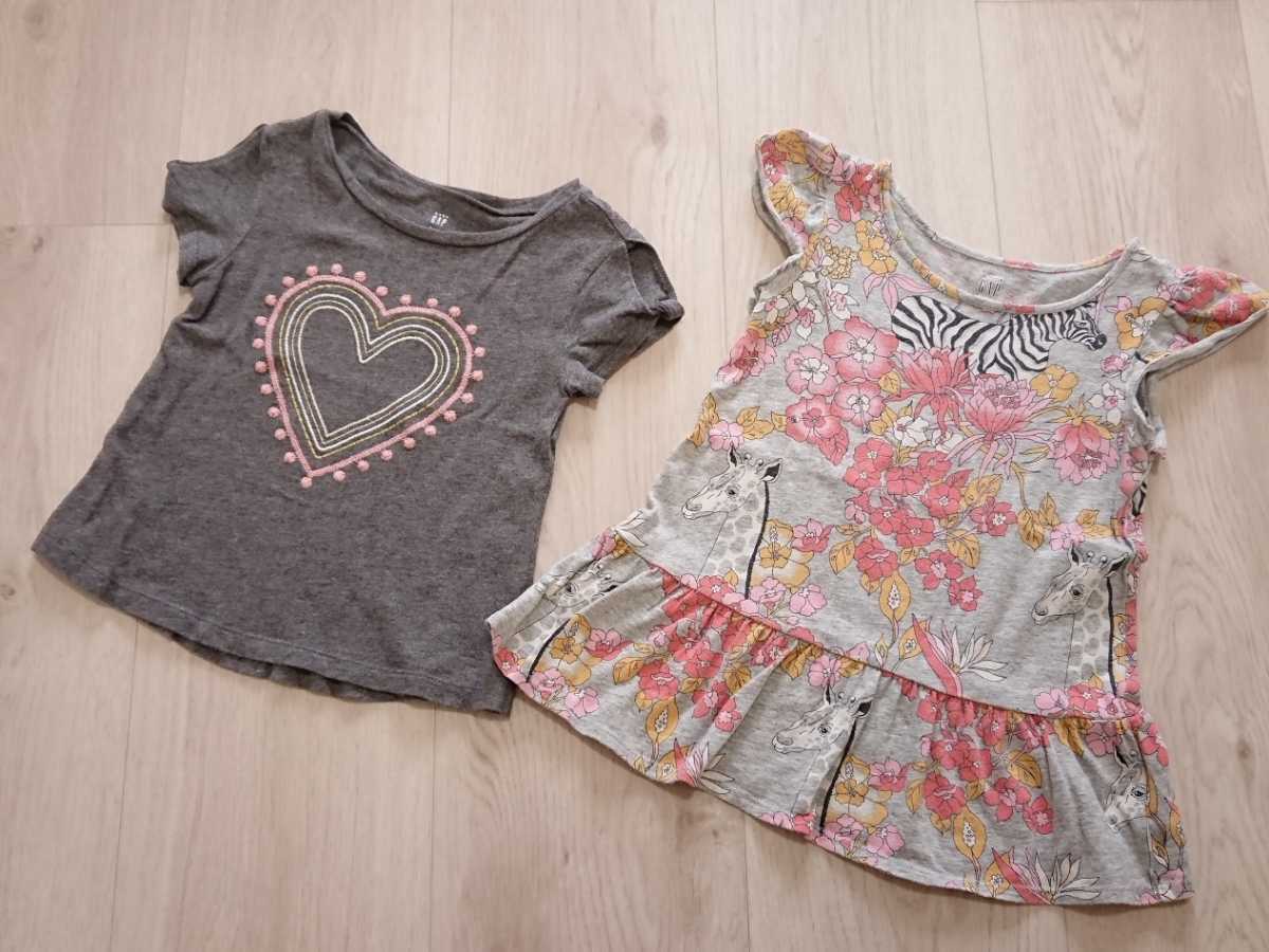 babyGAP 個性的なトップス2点セット 3years 3歳 95㎝100㎝ ベビーギャップ 総柄 立体刺繍 チュニック 半袖カットソー babyGAP 個性的なトップス2点セット 3years 3歳 95㎝100㎝ ベビーギャップ 総柄 立体刺繍 チュニック 半袖カットソー