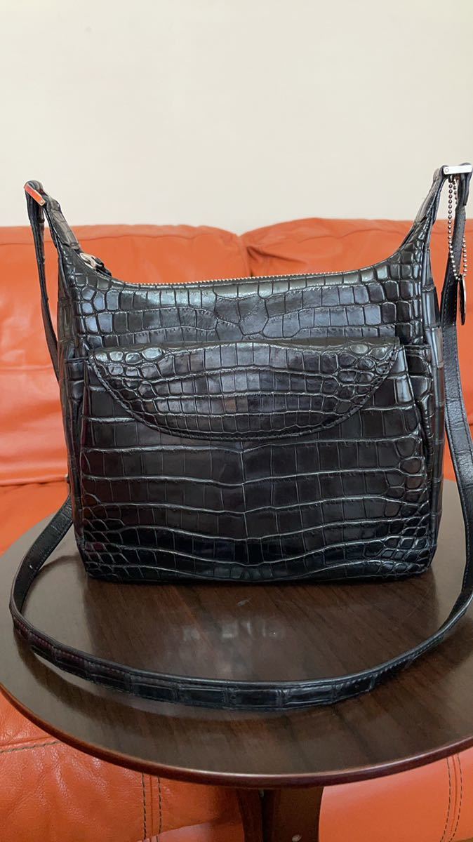 北海道〜お届け☆お値打ち価格☆【美品】☆JRA公認 クロコダイル 斜め