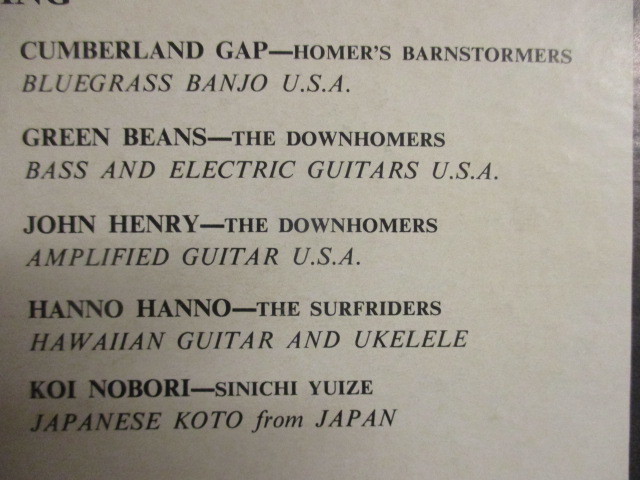  ： The Guitar And It's Family Around The World LP// 世界のギター/ Spanish/ Flamenco/ Ukelele/ Japanese Koto/ エレキ/ ウクレレ 他_画像4