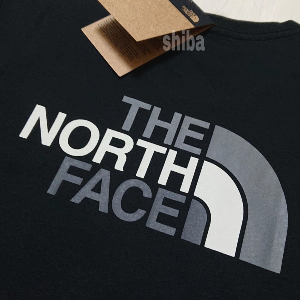THE NORTH FACE ノースフェイス　長袖　ロンT ロング tシャツブラック 黒 イージー Easy 海外Lサイズ