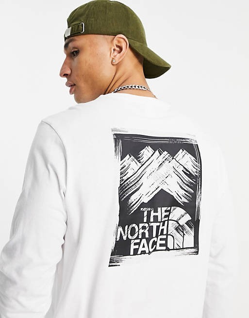 THE NORTH FACE ノースフェイス　長袖　ロンT ロング tシャツ ホワイト 白 ストロークマウンテン 海外XSサイズ