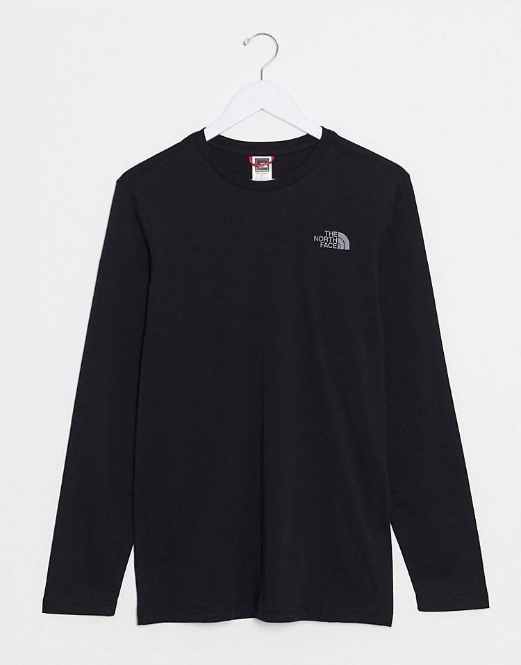 THE NORTH FACE ノースフェイス　長袖　ロンT ロング tシャツブラック 黒 イージー Easy 海外Lサイズ