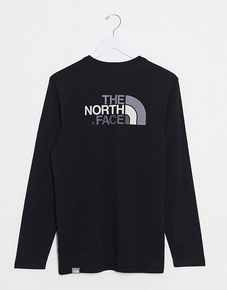 THE NORTH FACE ノースフェイス　長袖　ロンT ロング tシャツブラック 黒 イージー Easy 海外Lサイズ