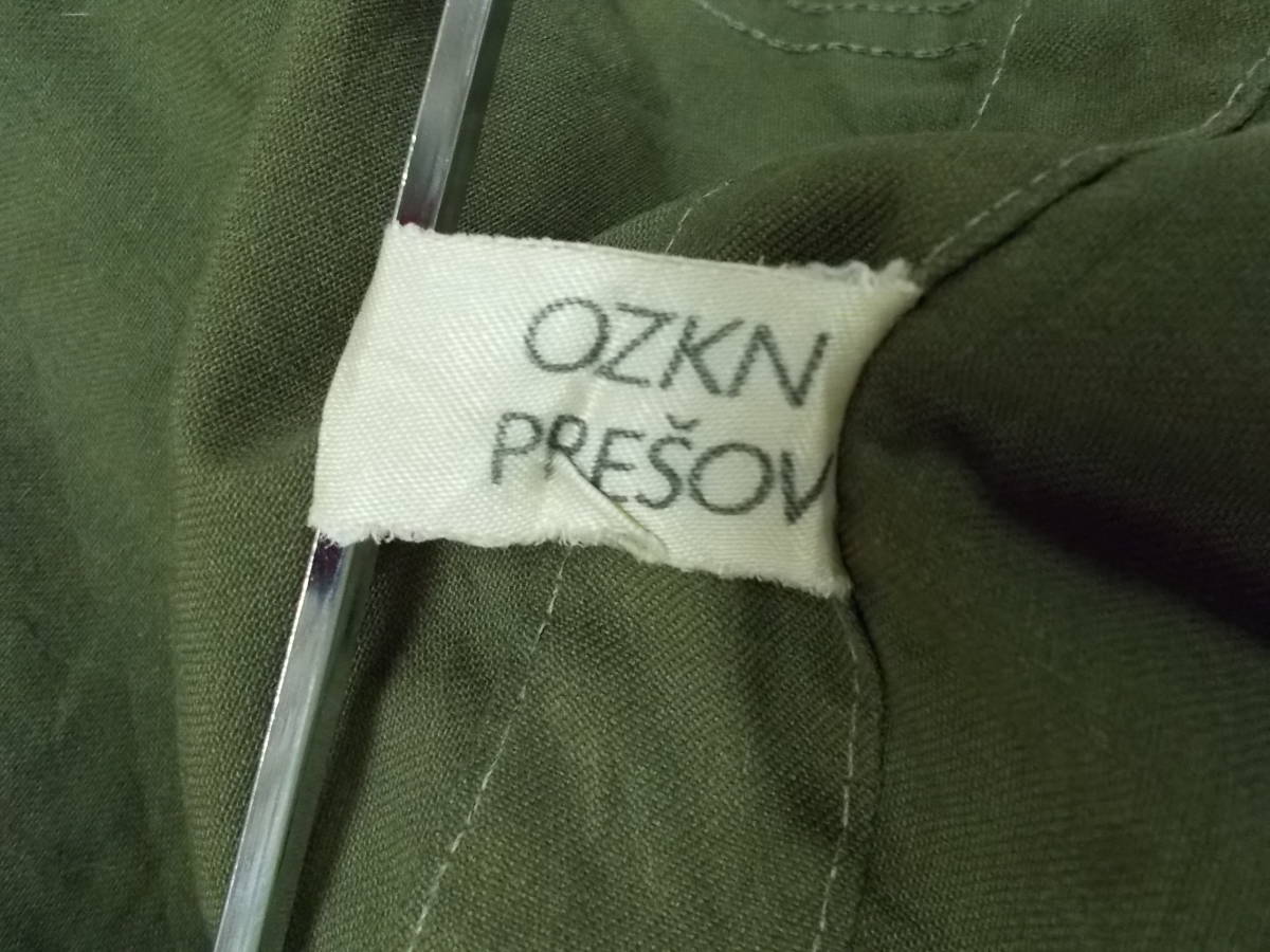 a66◆OZKN PRESOV フィールドジャケット◆ヴィンテージ ミリタリージャケット ユーロ古着 軍放出品 オリーブ色系 3J_画像6