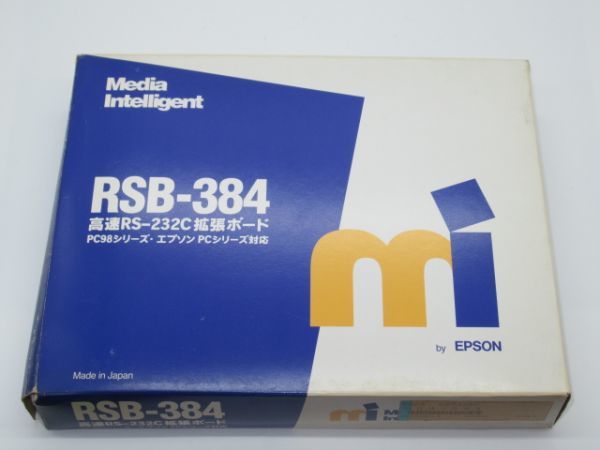 I 20-5 не использовался хранение товар носитель информации интеллектуальный Media Intellgent RSB-384 высокая скорость RS-232C повышение панель PC-98 серии Epson PC серии соответствует 