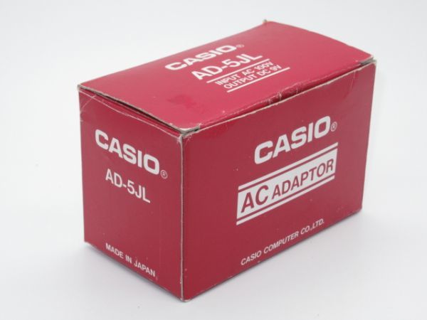 I 14-2 beautiful goods CASIO Casio AC adaptor AD5JL INPUT AC100 OUTPUT 9V