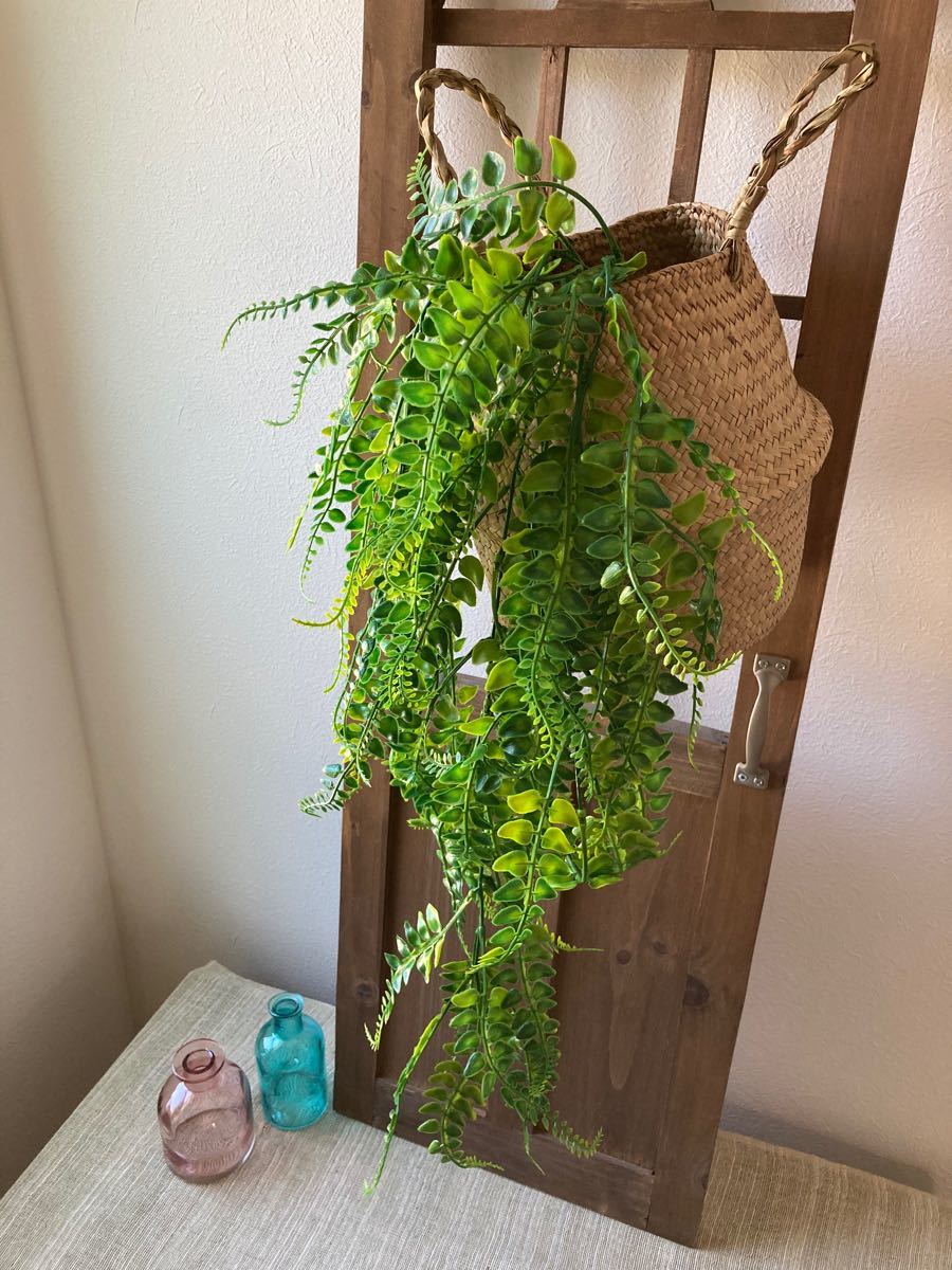 シダ　フェイクグリーン　羊歯 人工観葉植物　ハンギング　枝　85cm